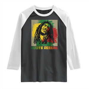 Legend Bob Raglan Shirt Roots Reggae Rastafarian Music Jamaica TS11 Black White Print Your Wear