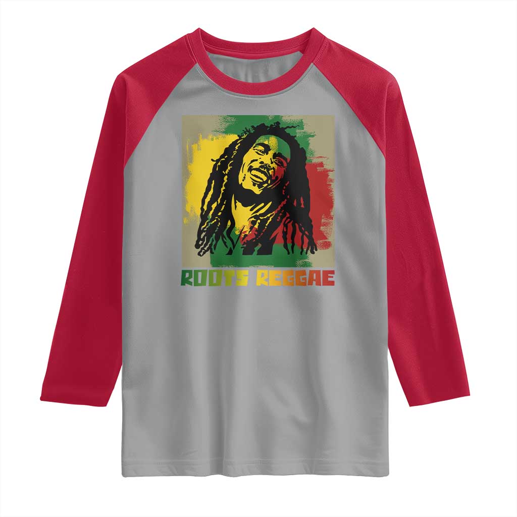 Legend Bob Raglan Shirt Roots Reggae Rastafarian Music Jamaica TS11 Sport Gray Red Print Your Wear
