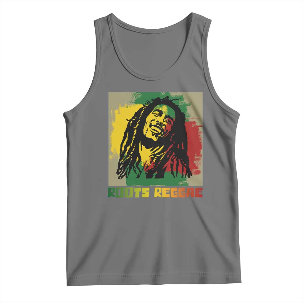 Legend Bob Tank Top Roots Reggae Rastafarian Music Jamaica TS11 Black Heather Print Your Wear