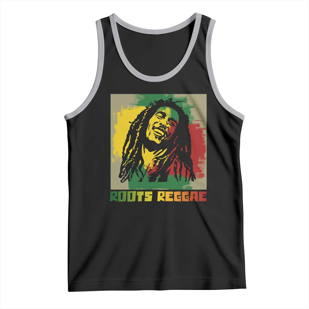Legend Bob Tank Top Roots Reggae Rastafarian Music Jamaica TS11 Black Athletic Heather Print Your Wear