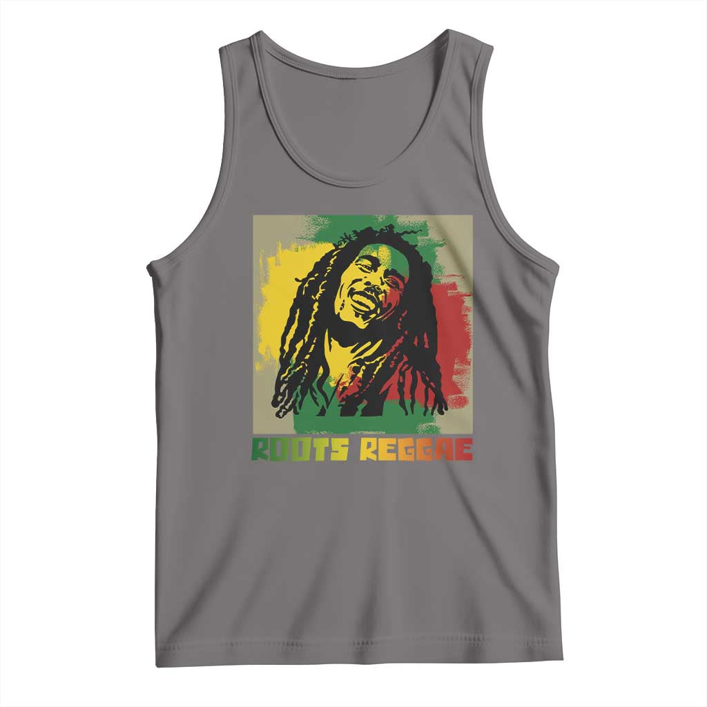 Legend Bob Tank Top Roots Reggae Rastafarian Music Jamaica TS11 Deep Heather Print Your Wear