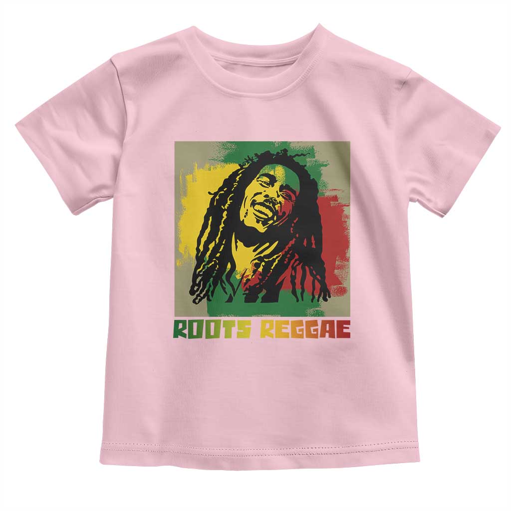 Legend Bob Toddler T Shirt Roots Reggae Rastafarian Music Jamaica TS11 Light Pink Print Your Wear