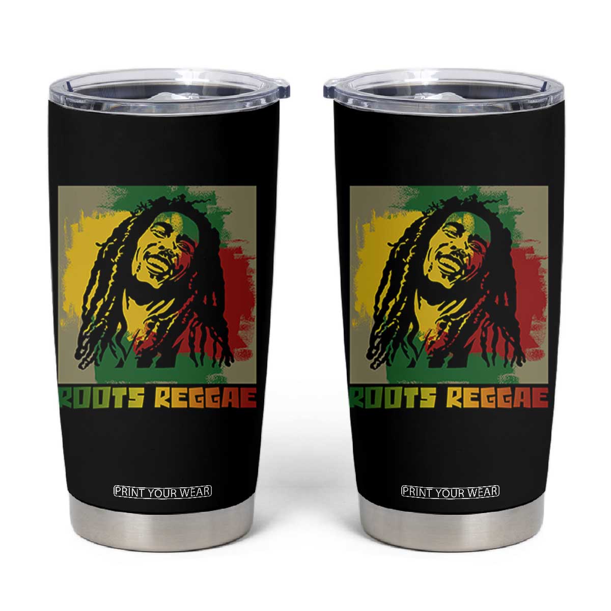 Legend Bob Tumbler Cup Roots Reggae Rastafarian Music Jamaica TS11 Black Print Your Wear