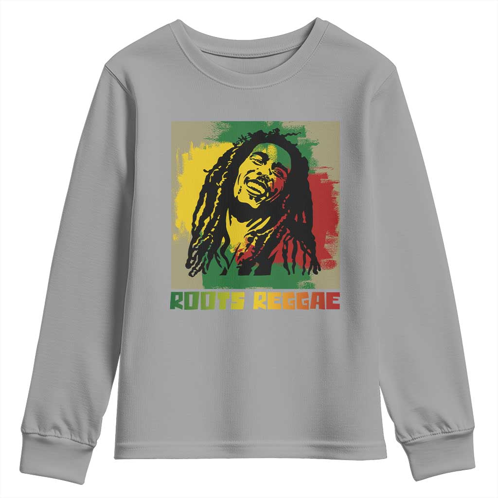 Legend Bob Youth Sweatshirt Roots Reggae Rastafarian Music Jamaica TS11 Sport Gray Print Your Wear