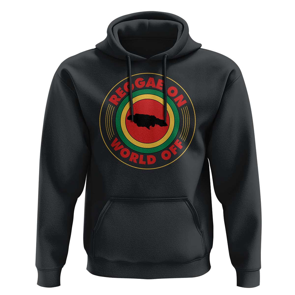 Reggae On World Off Hoodie Rasta Music Rastafarian Jamaica TS11 Black Print Your Wear
