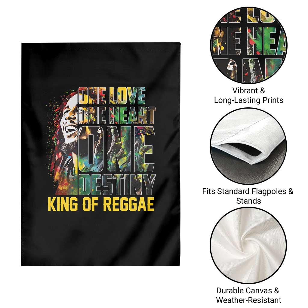Legend Bob Garden Flag One Love Heart Destiny King Of Reggae TS11 Print Your Wear