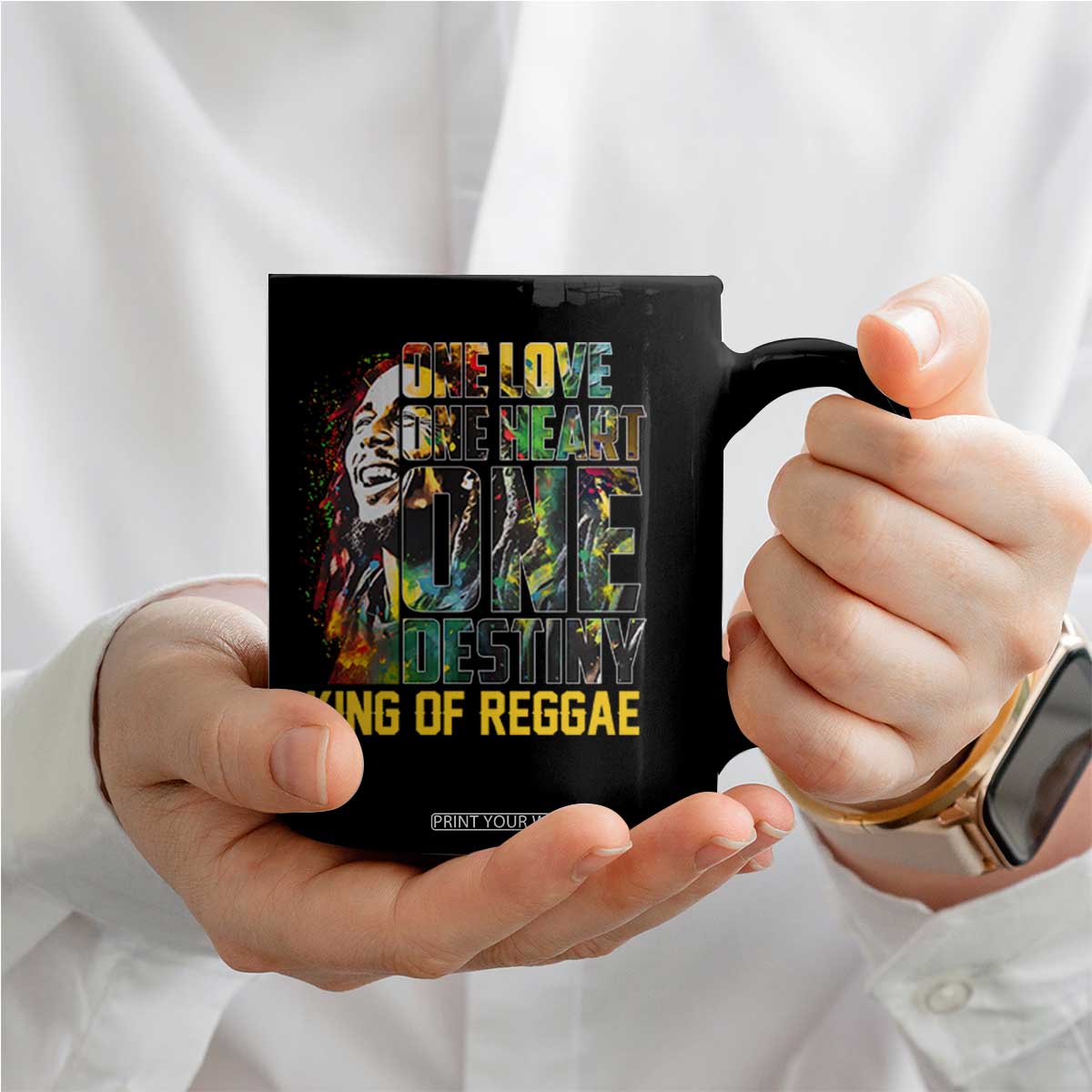 Legend Bob Coffee Mug One Love Heart Destiny King Of Reggae TS11 Print Your Wear
