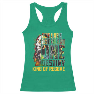Legend Bob Racerback Tank Top One Love Heart Destiny King Of Reggae TS11 Irish Green Print Your Wear