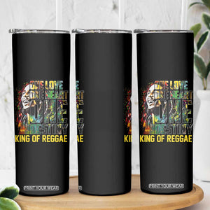 Legend Bob Skinny Tumbler One Love Heart Destiny King Of Reggae TS11 Print Your Wear