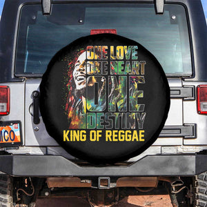 Legend Bob Spare Tire Cover One Love Heart Destiny King Of Reggae TS11 No hole Black Print Your Wear