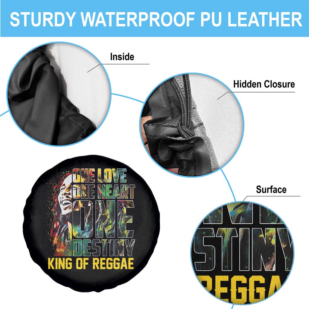 Legend Bob Spare Tire Cover One Love Heart Destiny King Of Reggae TS11 Print Your Wear