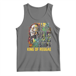 Legend Bob Tank Top One Love Heart Destiny King Of Reggae TS11 Black Heather Print Your Wear