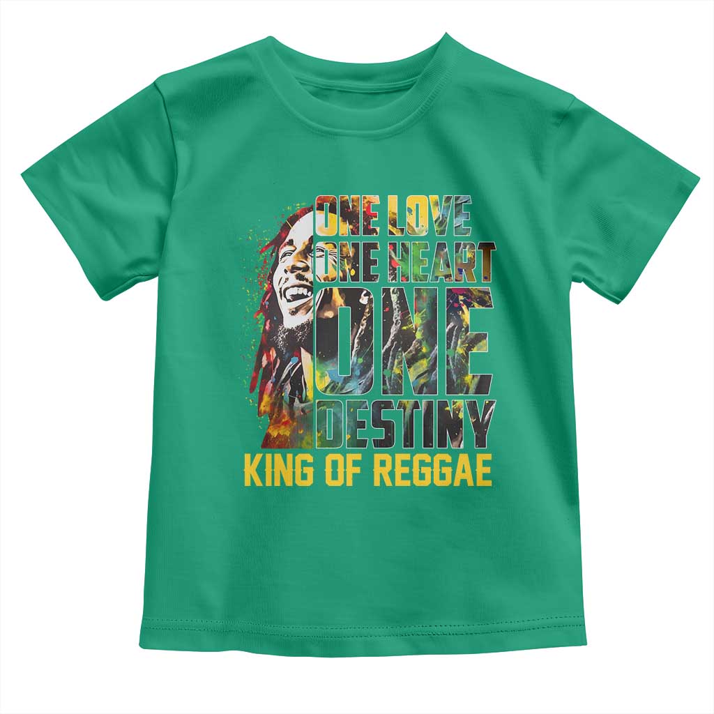 Legend Bob Toddler T Shirt One Love Heart Destiny King Of Reggae TS11 Irish Green Print Your Wear
