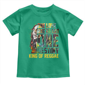 Legend Bob Toddler T Shirt One Love Heart Destiny King Of Reggae TS11 Irish Green Print Your Wear