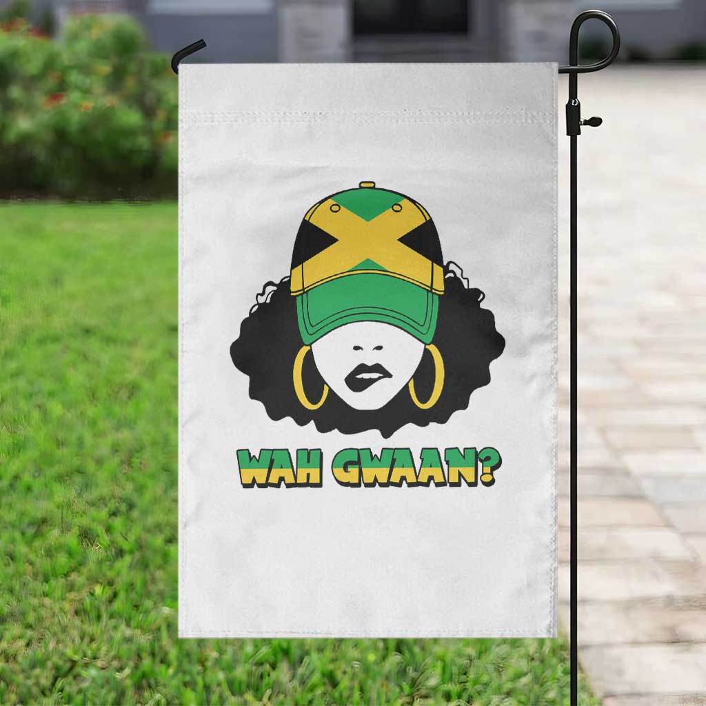 Jamaican Girl Garden Flag Wah Gwaan Jamaica Flag TS11 Print Your Wear