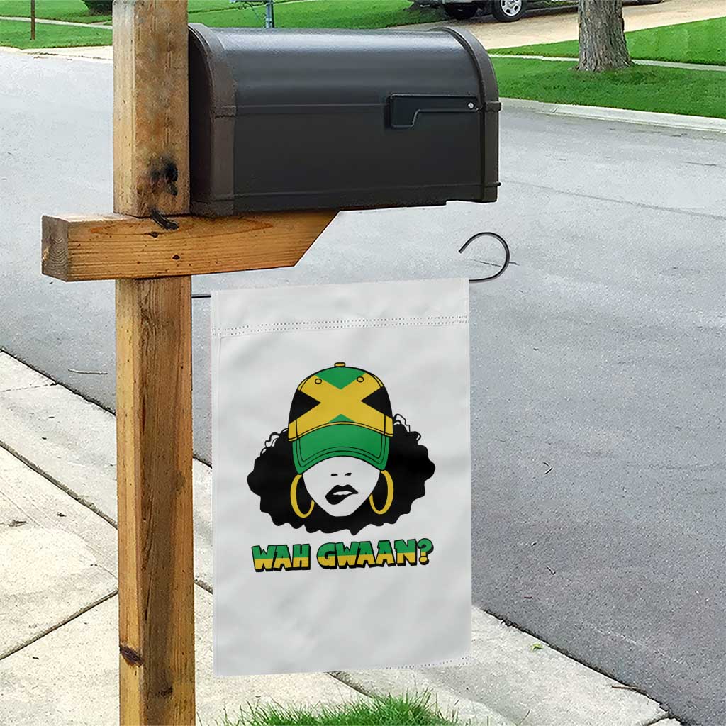 Jamaican Girl Garden Flag Wah Gwaan Jamaica Flag TS11 Print Your Wear