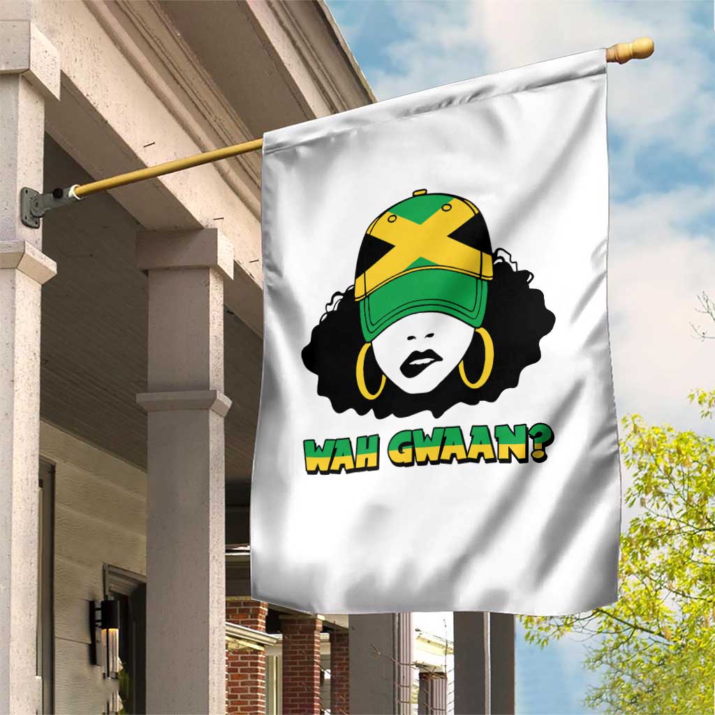 Jamaican Girl Garden Flag Wah Gwaan Jamaica Flag TS11 Print Your Wear