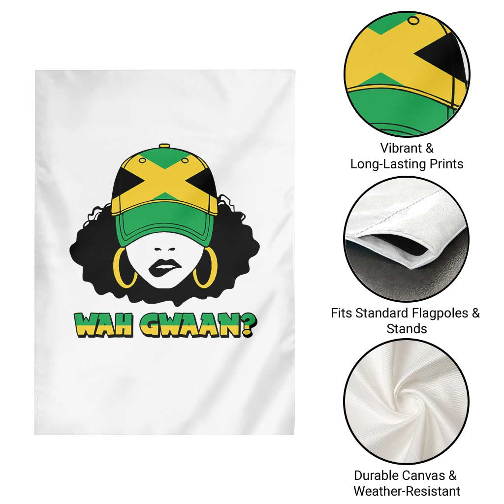 Jamaican Girl Garden Flag Wah Gwaan Jamaica Flag TS11 Print Your Wear