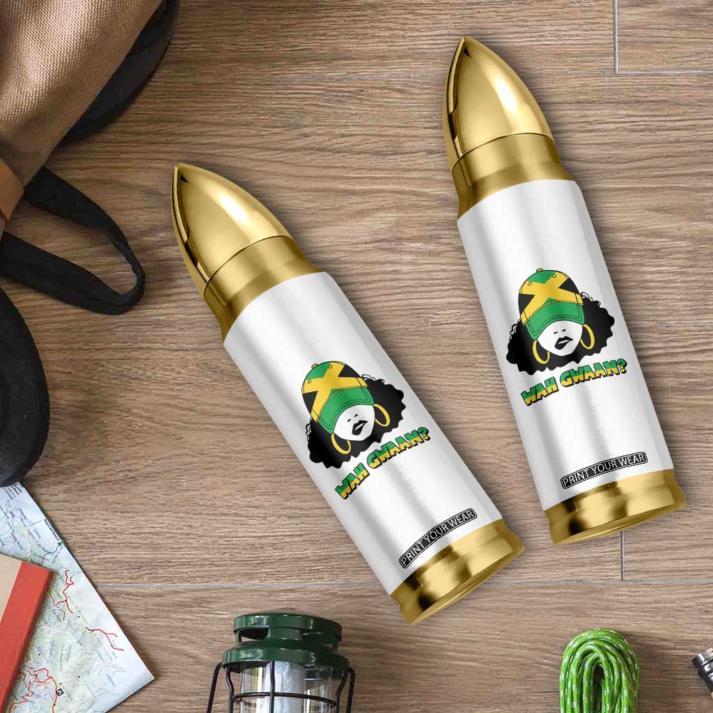 Jamaican Girl Bullet Tumbler Wah Gwaan Jamaica Flag TS11 Print Your Wear
