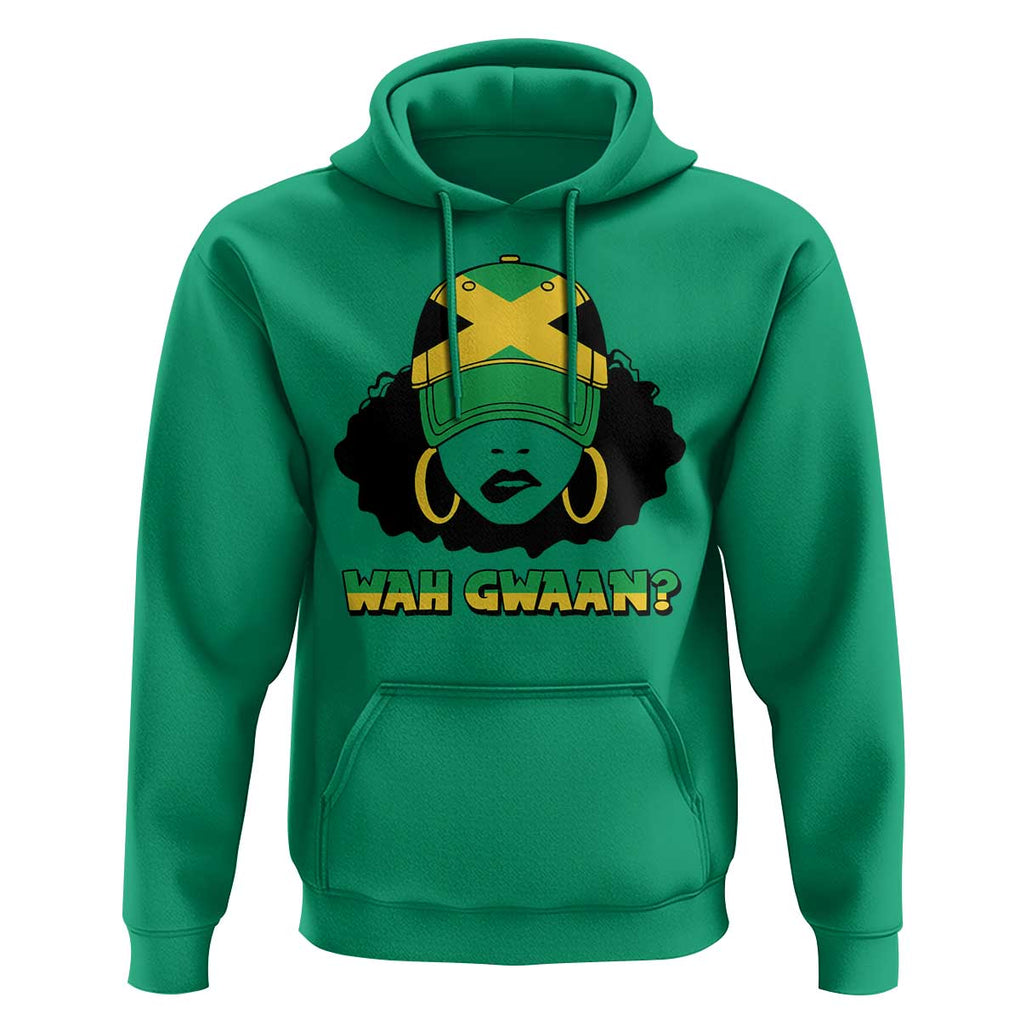 Jamaican Girl Hoodie Wah Gwaan Jamaica Flag TS11 Irish Green Print Your Wear