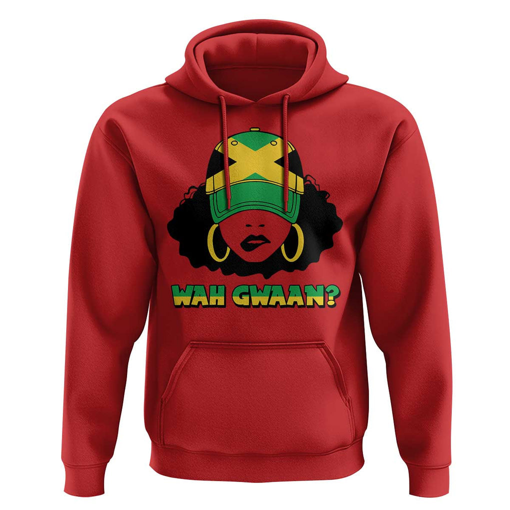 Jamaican Girl Hoodie Wah Gwaan Jamaica Flag TS11 Red Print Your Wear