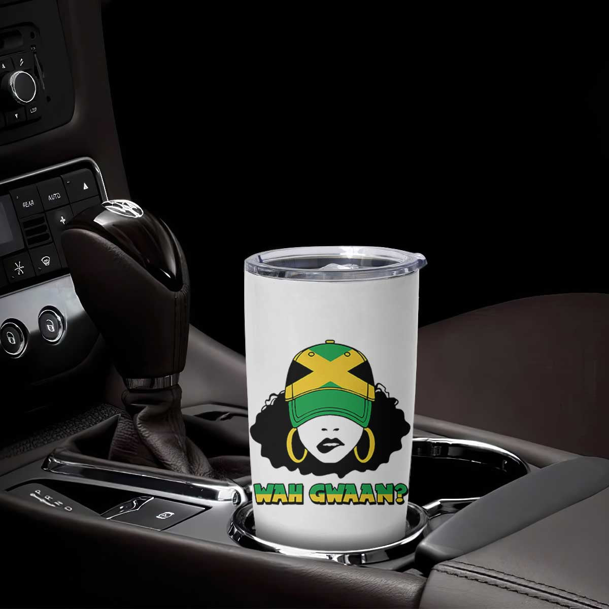Jamaican Girl Tumbler Cup Wah Gwaan Jamaica Flag TS11 Print Your Wear