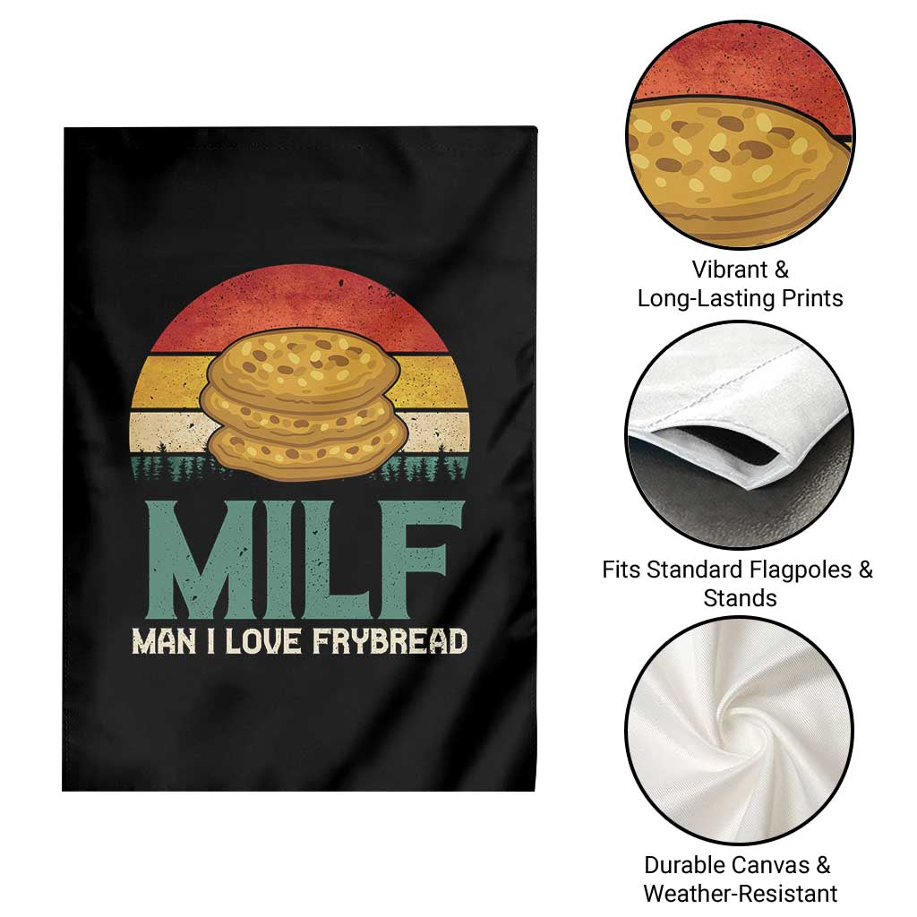 Funny MILF Man I Love Frybread Garden Flag Vintage Retro Sunset Native American Food TS11 Print Your Wear