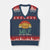 Funny MILF Man I Love Frybread V-Neck Knit Sweater Vest Vintage Retro Sunset Native American Food - Print Your Wear