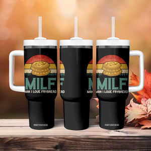 Funny MILF Man I Love Frybread Tumbler With Handle Vintage Retro Sunset Native American Food TS11 Print Your Wear