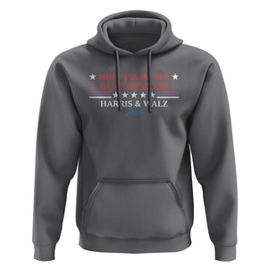 Funny Harris Walz 2024 Hoodie Mind Your Own Damn Business American Flag TS11 Charcoal Print Your Wear