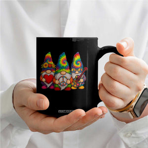 Three Hippie Gnomes Peace Retro Tie Dye Flower Coffee Mug TS11 Print Your Wear