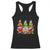 Three Hippie Gnomes Peace Retro Tie Dye Flower Racerback Tank Top TS11 Black Print Your Wear