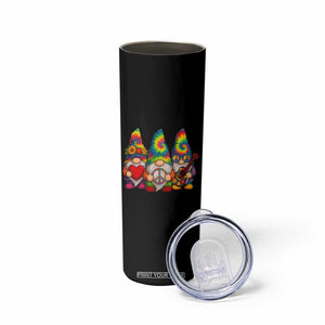 Three Hippie Gnomes Peace Retro Tie Dye Flower Skinny Tumbler TS11 Print Your Wear