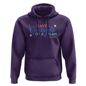 Trump Supporter Hoodie I Have Concepts Of A Plan 2024 Presidential Election 2024 Star TS11 Purple Print Your Wear