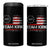 Team Kirk 2025 4 in 1 Can Cooler Tumbler Charlie Kirk Freedom Vintage American Flag TS11 One Size: 16 oz Black Print Your Wear