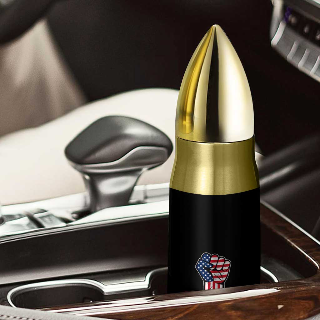 Stand Strong In Honor Of Charlie Kirk Bullet Tumbler Handfist American Flag TS11 Print Your Wear