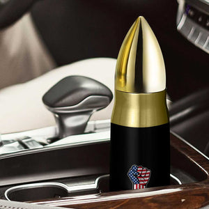 Stand Strong In Honor Of Charlie Kirk Bullet Tumbler Handfist American Flag - Print Your Wear