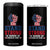 Stand Strong In Honor Of Charlie Kirk 4 in 1 Can Cooler Tumbler Handfist American Flag TS11 One Size: 16 oz Black Print Your Wear