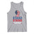 Stand Strong In Honor Of Charlie Kirk Tank Top Handfist American Flag TS11 Athletic Heather Print Your Wear