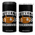 Funny Turkey And Touchdowns 4 in 1 Can Cooler Tumbler Thanksgiving American Football - Print Your Wear
