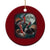 Funny Three Turkey Moon Ceramic Ornament Weird Cursed Thanksgiving Meme TS11 1pc Red Print Your Wear