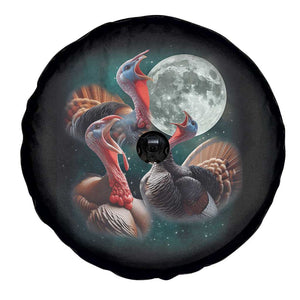 Funny Three Turkey Moon Spare Tire Cover Weird Cursed Thanksgiving Meme TS11 Print Your Wear
