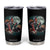 Funny Three Turkey Moon Tumbler Cup Weird Cursed Thanksgiving Meme TS11 Black Print Your Wear