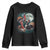 Funny Three Turkey Moon Youth Sweatshirt Weird Cursed Thanksgiving Meme TS11 Black Print Your Wear