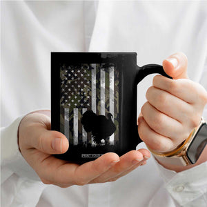 Turkey Hunting Camo US American Flag Thanksgiving Coffee Mug TS11 Print Your Wear