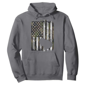 Turkey Hunting Camo US American Flag Thanksgiving Hoodie TS11 Charcoal Print Your Wear