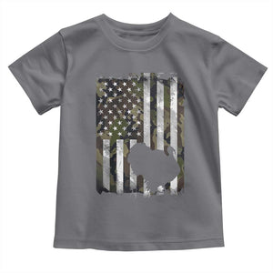 Turkey Hunting Camo US American Flag Thanksgiving Toddler T Shirt TS11 Charcoal Print Your Wear