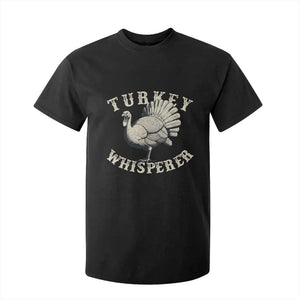 Funny Turkey Whisperer T Shirt For Kid Thanksgiving Turkey Hunting Season TS11 Black Print Your Wear