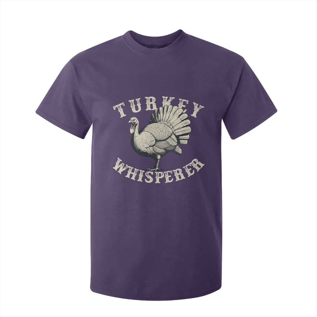 Funny Turkey Whisperer T Shirt For Kid Thanksgiving Turkey Hunting Season TS11 Purple Print Your Wear