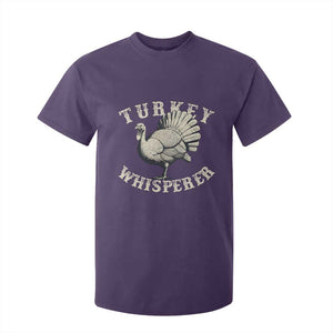 Funny Turkey Whisperer T Shirt For Kid Thanksgiving Turkey Hunting Season TS11 Purple Print Your Wear